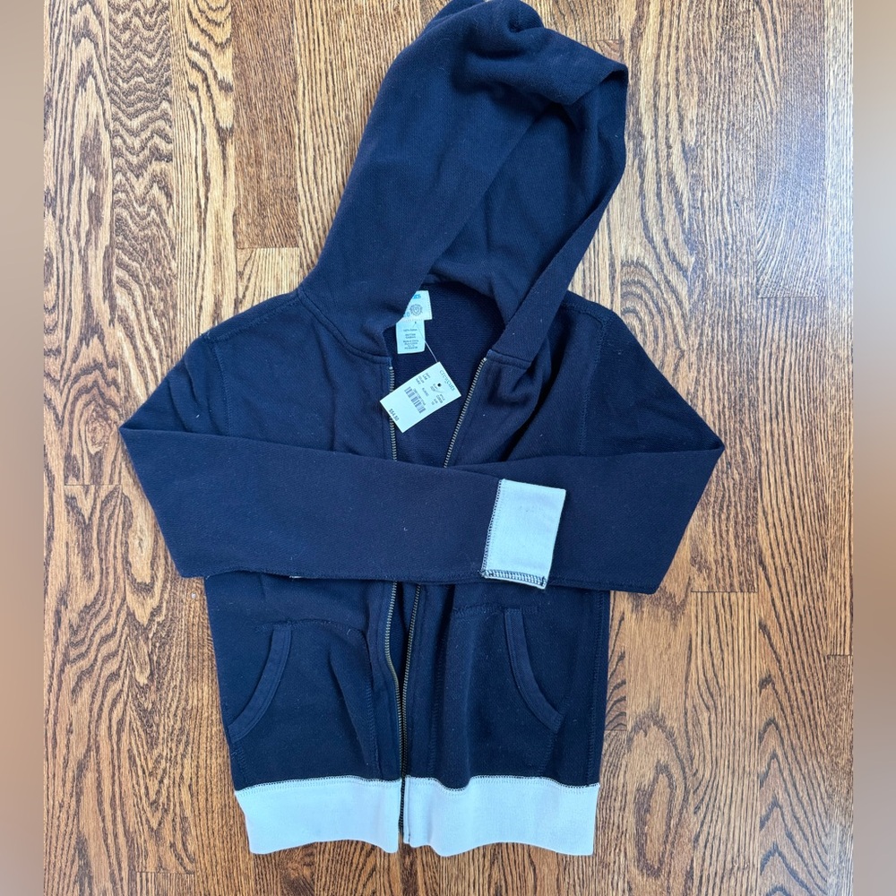 Crewcuts thin summer zip up hoodie (navy)